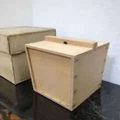 釣瓶水指　木製　水指　茶道具　茶道　お点前　紙箱　道具　白木 つるべのサムネイル