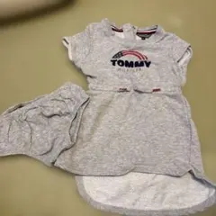 TOMMY HILFIGER 半袖ワンピース 92 スウェット生地