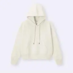 GU【レディース】ヘビーウェイトスウェットショートパーカ　3XL ナチュラル