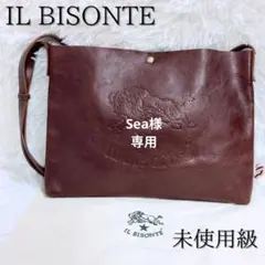 未使用級☆ビッグロゴ レザー ILBISONTE イルビゾンテ ショルダーバッグのサムネイル