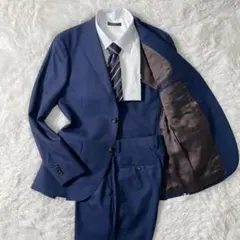 美品 DIFFERENCE スーツ セットアップ ネイビー 就活 卒業 春夏秋