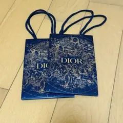 【限定】Dior ディオール ショップ袋 2枚セット 紙袋 クリスマス