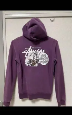 oldstussy パーカー 紫色 Sサイズ 希少のサムネイル
