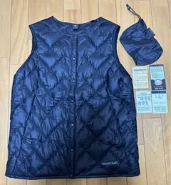 mont-bell キルティング ダウンベスト スペリオダウン(XL)ブラック