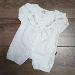 バースデイ テータテート ショートオール ロンパース ひまわり 70cm 美品