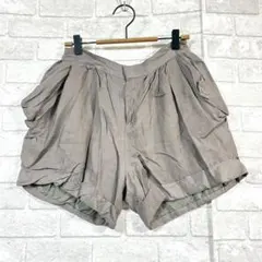 イエナ IENA ショートパンツ L ブラウン 美品 日本製 ゆったり ふんわり