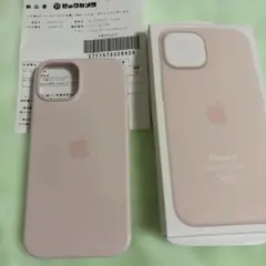 Apple iPhone 15 純正シリコンケース MagSafe ライトピンク