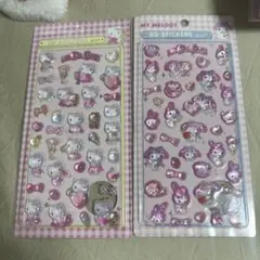 マイメロディ キティ　 ボンボンドロップシール 2シートセット