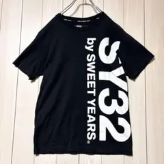 【極美品】SY32 モックネック　高級　ゴルフ　シャツ　半袖　ブラック　462 極美品】SY32 モックネック 高級 ゴルフ シャツ 半袖 ブラック 462