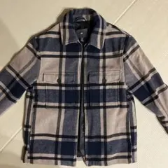 H&M チェック柄 ジップアップジャケット S