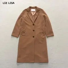 t2696 【リズリサ】　ロングチェスターコート　ベージュ　アウター　キレイめのサムネイル