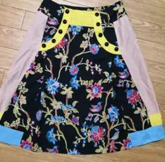 ローラアシュレイ花柄スカート ボタニカル柄スカート