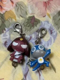 【ケロロ軍曹】キーホルダー2点セット（ギロロ伍長とドロロ兵長）