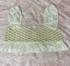 パールフリル付きビスチェ