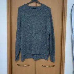 PLST ニット セーター 長袖 グレー M