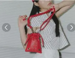 『本日のみ値下げ』DTYPE ドタイプ　レッド 　ショルダーバッグ　赤　スタッズ