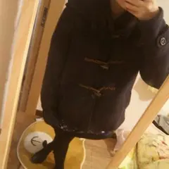 ダッフルコート ネイビー