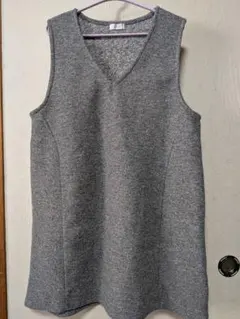 JEUNE MAMAN ノースリーブチュニック　グレー XL