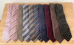 ぽ*と様 ネクタイ10本セット　アルミネクタイハンガー付き