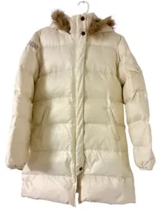 アディダス　adidas ダウンコート　ホワイト　白　アイボリー　L