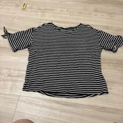 TOPVALU オーガニックコットン ボーダーTシャツ 半袖のサムネイル