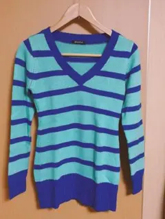 ★ボーダーニットトップス★美品‼️ M 即購入禁止