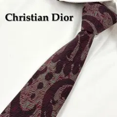 ✨️美品✨️ クリスチャンディオール ネクタイ 総柄 波模様 ハイブランド