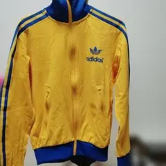 adidas70年代復刻トラックジャケット黄/青S完売品　新品未使用品