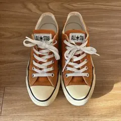 CONVERSE ALL STAR コーデュロイ オレンジスニーカー23.5
