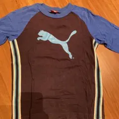 Puma 長袖カットソー 130 ブラウン/ブルー