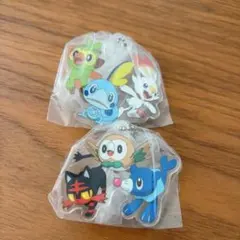 ポケモン 旅立ちの3匹　アクリルキーホルダー 2個セット