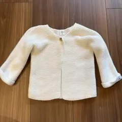 プチバトー　ホワイト カーディガン