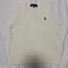 Polo by Ralph Lauren ホワイトベスト 120