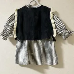 BREEZE ストライプワンピース 80サイズ