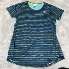 New Balance ストライプ トップス