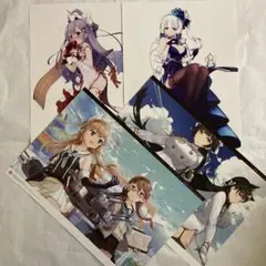 アズールレーン カフェ A3 ポスター エンタープライズ ラフィー 4枚 セット アズールレーン カフェ A3 ポスター エンタープライズ ラフィー 4枚