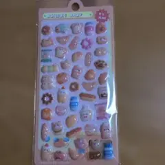 3D シール　食べ物モチーフシール