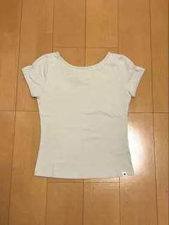 OHESHIO BACK BUTTON SHIRRING Tシャツ カーキグレーのサムネイル