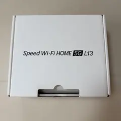 【美品】Speed Wi-Fi HOME 5G L13 ホワイト　SIMあり