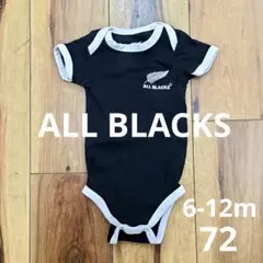 m...sn様 オールブラックス 半袖ロンパース