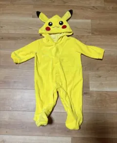 ピカチュウ 60cm フード付きロンパース ボディースーツ 新生児