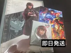 鬼滅の刃 劇場版 描き下ろしイラスト 缶バッジ　時透無一郎　クリアファイル
