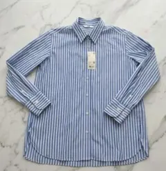 新品タグ付き★UNIQLO ユニクロ ストライプシャツ ブルー Sサイズ