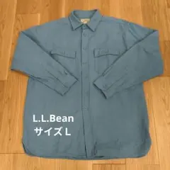 古着　シャツ　L.L.Bean　ブルー　Ｌ