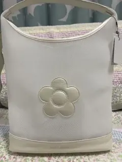 マリークワント、メッシュデイジートートホワイトFREE