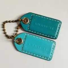 COACH チャーム 2個セット ターコイズブルー