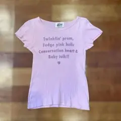 Katie ロゴTシャツ ピンクのサムネイル