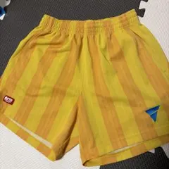 VICTAS 卓球ユニフォーム短パン Mサイズ　 イエロー ストライプ