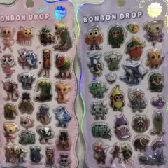 ２枚セット　ブレインロットサフールボンボンドロップシール