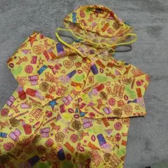 レインコート　キッズ　90 95 100 イエロー　男の子　女の子